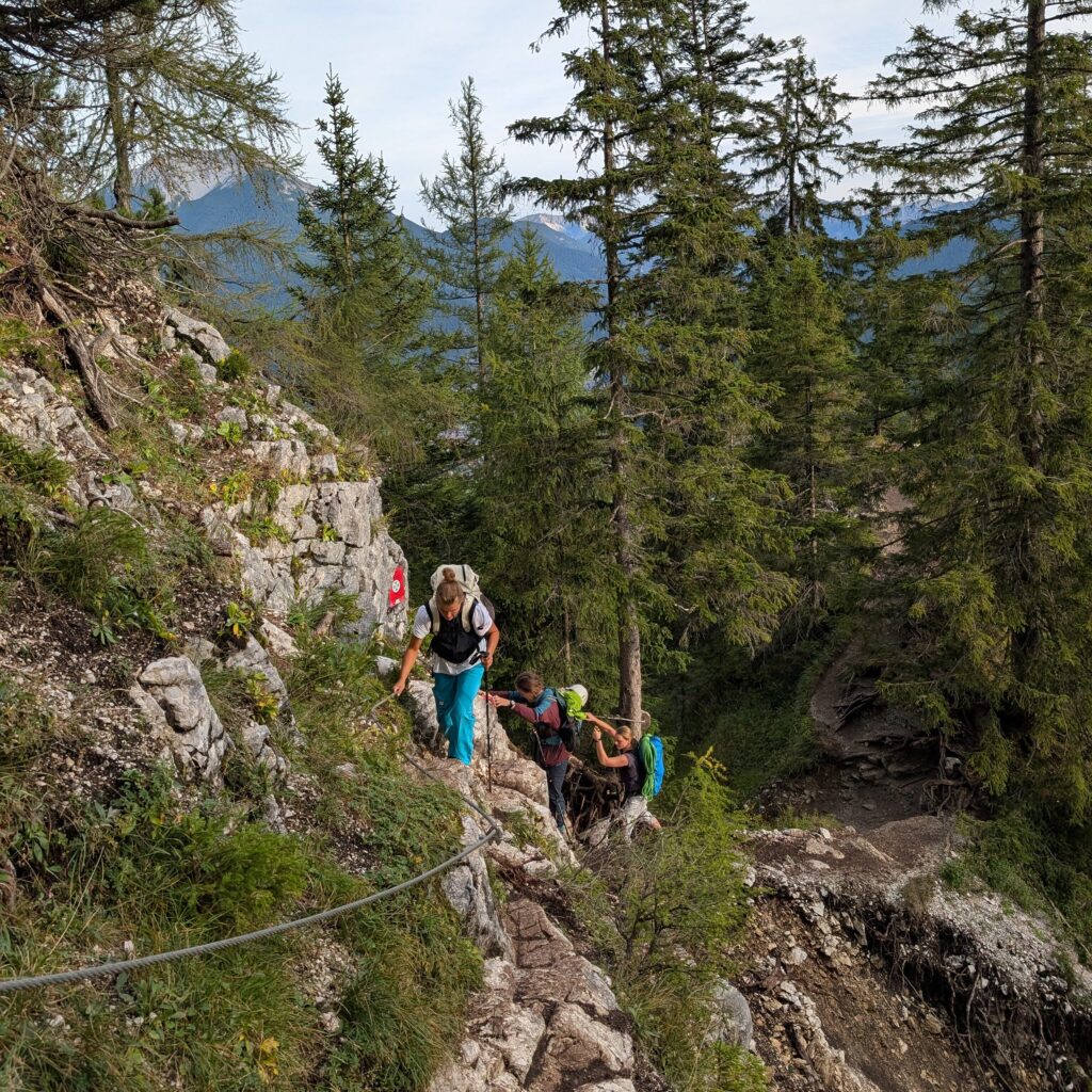 Sonnenspitze-Aufstieg Hoher Gang