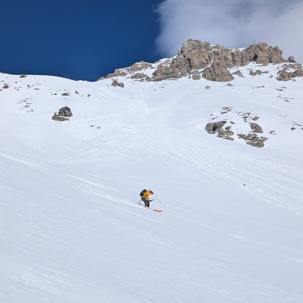 Abfahrtsvariante von Sesvennahütte