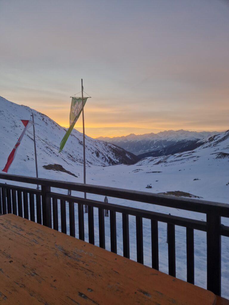 Skitour: Zustieg zur Sesvennahütte von Schlinig
